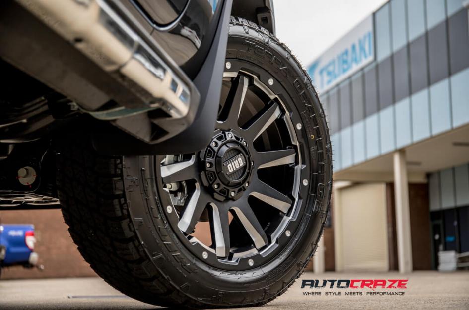 FORD RANGER GD05 MATTE BLACK MILLED ACCENTS